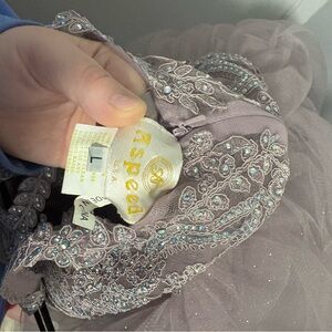 Alyce Paris Lavender Embellished Prom Dress